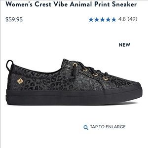 Sperry animal print sneakers